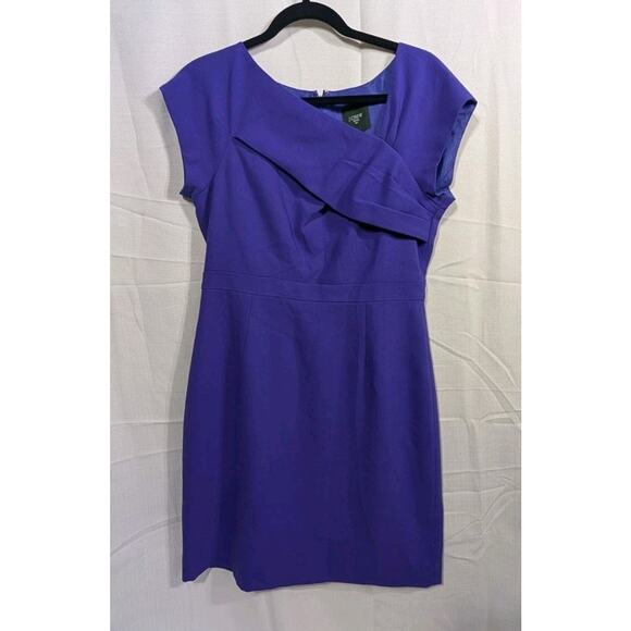 J Crew Suiting Women's Wool Purple Evening Dress Sz 10 Special Occasion Elegant - Picture 1 of 7